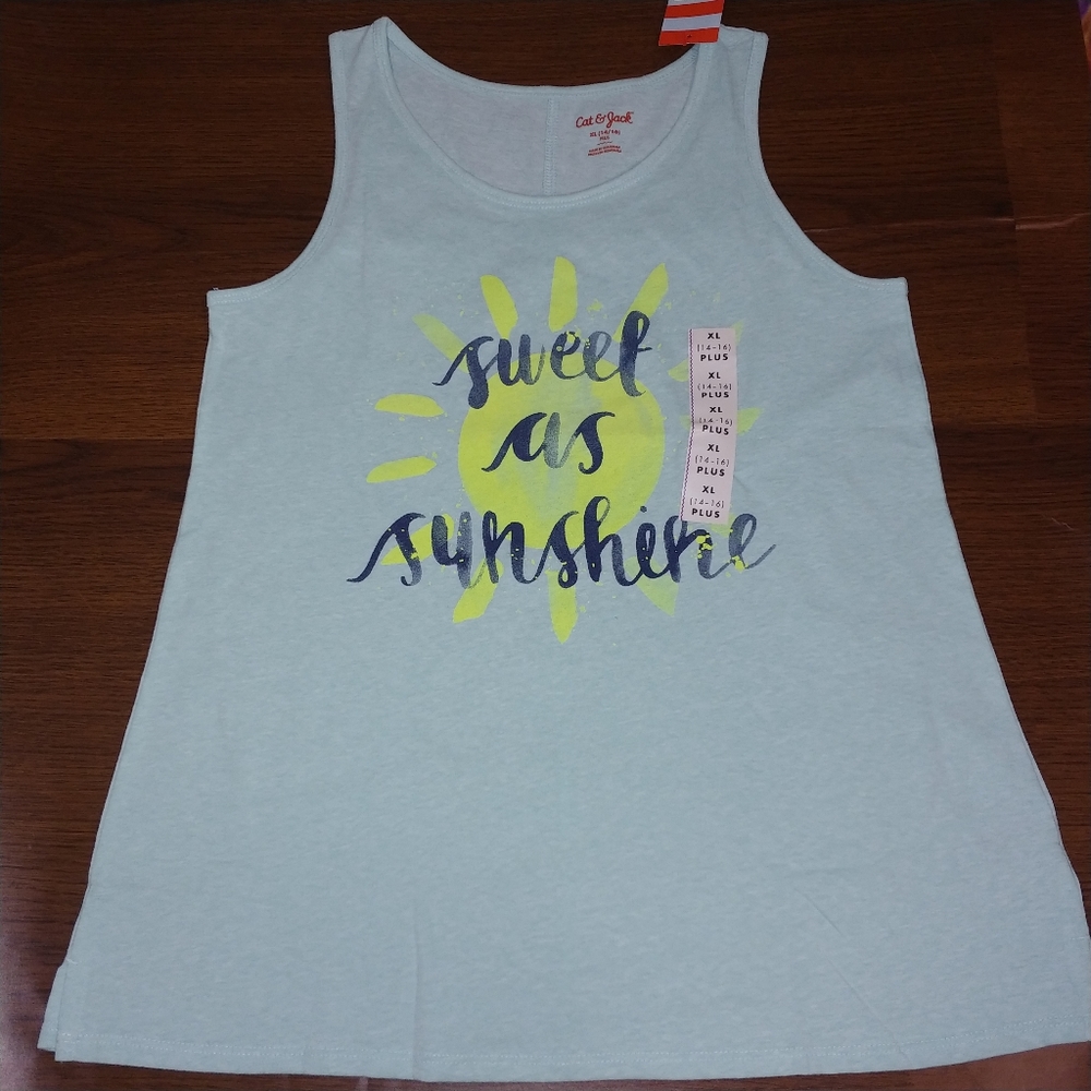 NWT Cat & Jack Girls Tank Top Shirts